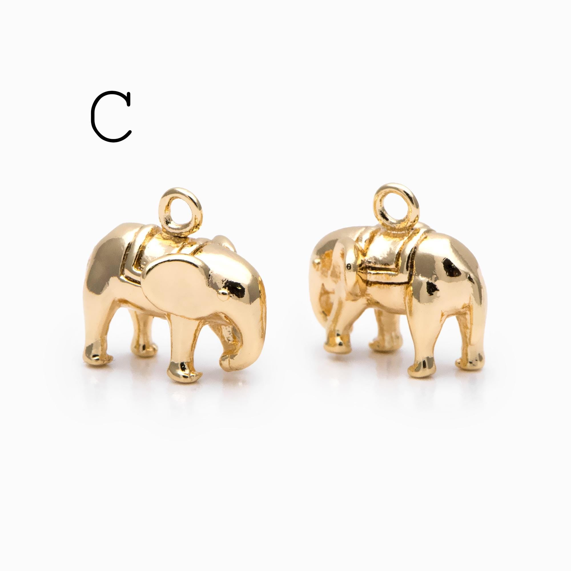 10pcs Gold Cute Animal Charm, Jewelry Making, Diy Material, Jewelry Supplies (GB-2707)